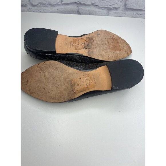 Kate Spade New York Caffrey Cut-Out Loafer Ladies 10M Black Leather Flats - Picture 7 of 12